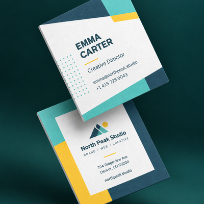Square business cards